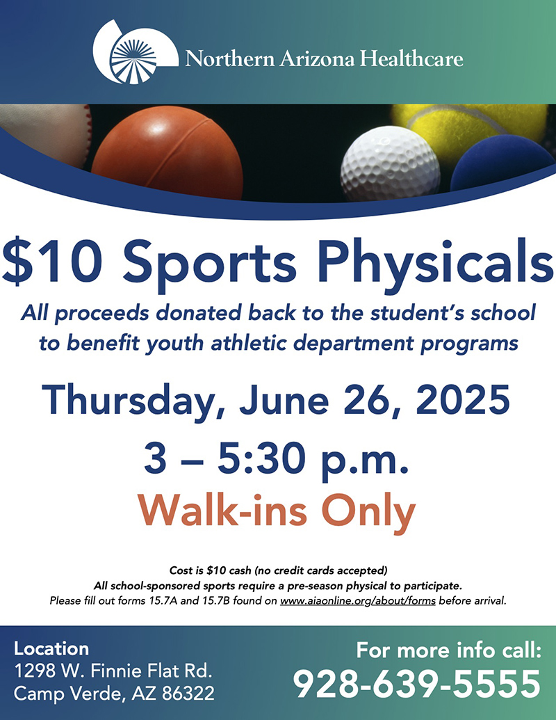 Summer Sports Physical flyer